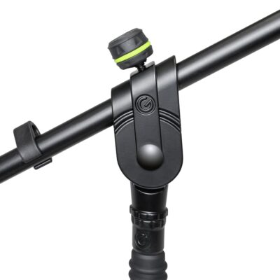 71lASsopPsL. AC SL1500 Gravity Microphone Stand MS 2321 B Microphone Stand with Round Base and Boom 2-Point Adjustment, black
