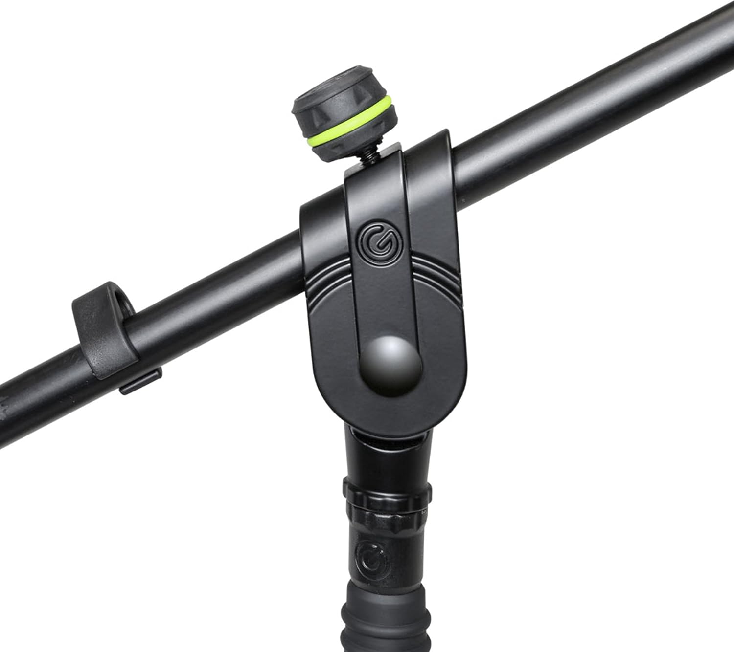 Gravity Microphone Stand MS 2321 B Microphone Stand with Round Base and Boom 2-Point Adjustment, black