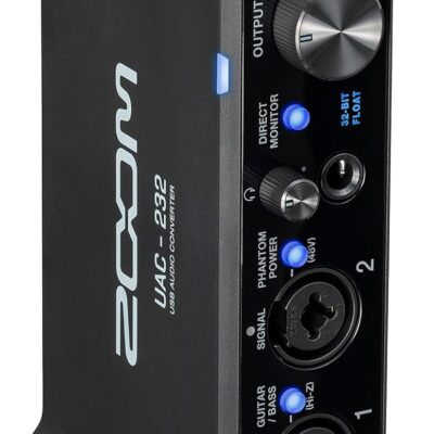 71ntoh5XHaL. AC SL1500 1781099768 9465 Zoom UAC-232 32-Bit Float Audio Interface for Music & Streaming with 2 XLR/TRS Combo Inputs, Headphone Output, 192 kHz Sample Rate