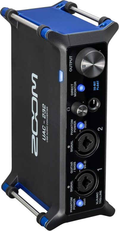 71ntoh5XHaL. AC SL1500 1781099768 9465 Zoom UAC-232 32-Bit Float Audio Interface for Music & Streaming with 2 XLR/TRS Combo Inputs, Headphone Output, 192 kHz Sample Rate