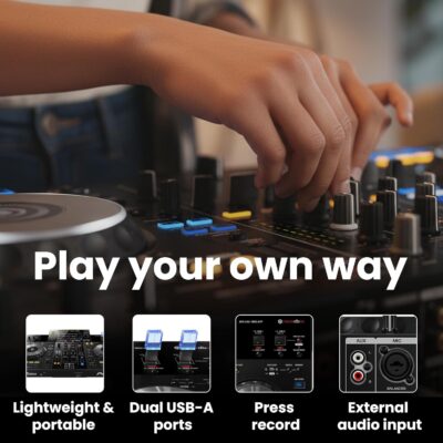 71ornMgeTLL. AC SL1500 Pioneer XDJ-RR 2-Channel All-in-One DJ System – Black Bundle with Case, Headphones, and Austin Bazaar Polishing Cloth
