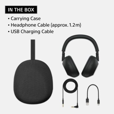 71pkl9K8T8L. AC SL1500 Sony WH-1000XM6 The Best Noise Canceling Wireless Headphones, HD NC Processor QN3, 12 Microphones, Adaptive NC Optimizer, Mastered by Engineers, Studio-Quality, 30-Hour Battery, Midnight Blue