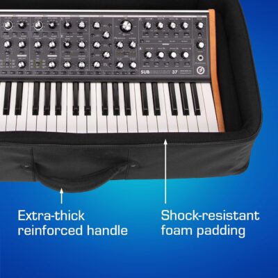 ANALOG CASES Moog Subsequent 37 / Subsequent 25 Case – Custom-Fitted Padded SUSTAIN Travel Case with Backpack Straps