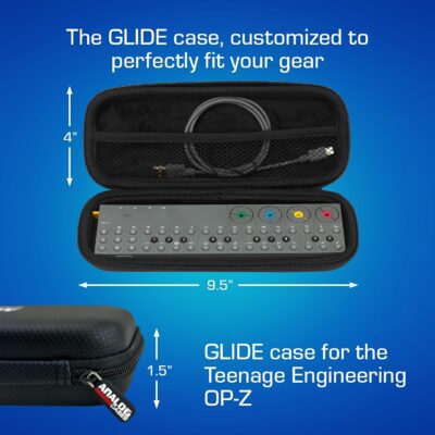 ANALOG CASES Teenage Engineering OP-Z Case – Custom-Fitted Compact GLIDE Case for Travel