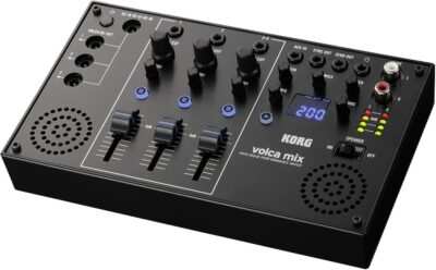 Korg Volca Mix Analogue Performance Mixer – Bundle with Power Supply, and Austin Bazaar Polishing Cloth
