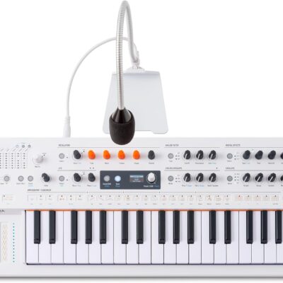 Arturia MiniFreak 37 Key Polyphonic 6-Voice Hybrid Synthesizer Keyboard (White, MiniFreak Vocoder)