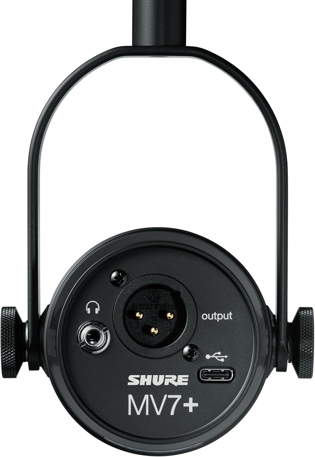 Shure MV7+ Dynamic Microphone – USB-C & XLR Podcast Mic for Streaming, Recording & Broadcasting, OBS Certified, Auto Level Mode, Digital Pop Filter, LED Panel, Black