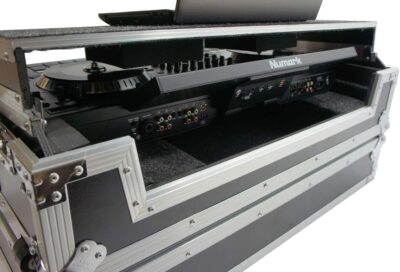 71sU58dqRuL. AC SL1500 Harmony Audio HCNS7IIWLTTR Flight Glide Laptop Stand Road DJ Custom Case Compatible with Numark NS7III