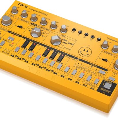 71utfM8A3CL. AC SL1500 1781217513 3540 Behringer TD-3-AM Analog Bass Line Synthesizer with VCO, VCF, 16-Step Sequencer, Distortion Effects and 16-Voice Poly Chain