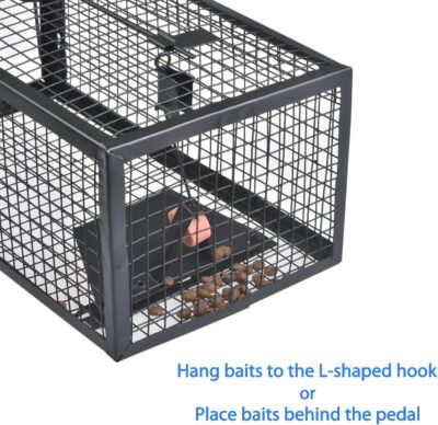 Gingbau Live Chipmunk Rat Trap Humane Vole Mouse Cage Trap