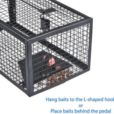 Gingbau Live Chipmunk Rat Trap Humane Vole Mouse Cage Trap