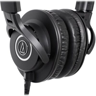 Novation BASS STATION II Bundle: 25-Key Monophonic MIDI USB Analog Keyboard Synthesizer, ATH-M40x Closed-Back Dynamic Studio Monitor Headphones, 2-items