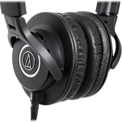Novation BASS STATION II Bundle: 25-Key Monophonic MIDI USB Analog Keyboard Synthesizer, ATH-M40x Closed-Back Dynamic Studio Monitor Headphones, 2-items
