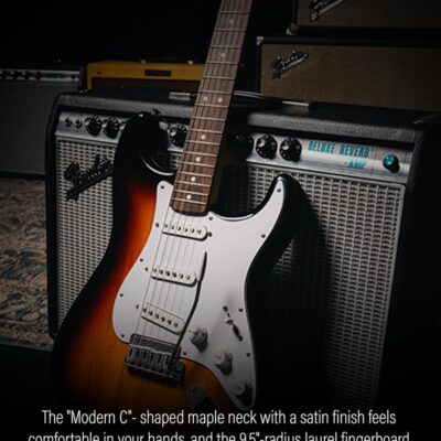 71wUnZzGLIL. AC SL1500 Fender Standard Stratocaster – 3-Color Sunburst Bundle with Strap, Guitar Cleaning Kit and Austin Bazaar Instructional Video