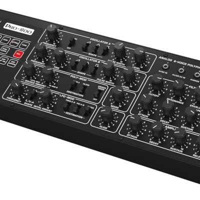 71xisN7IqQL. AC SL1500 Behringer PRO-800 Classic Analog 8-Voice Polyphonic Synthesizer with 2 VCOs, Classic VCF, Arpeggiator, Sequencer and 400 Program Memories in Eurorack Format