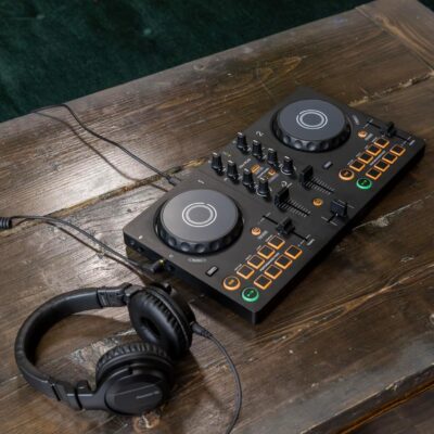 AlphaTheta DDJ-FLX2 Compact 2-Channel DJ Controller – Streaming-Ready, Smart Fader & Smart CFX – Works with rekordbox, djay & Serato DJ Lite – Phone, Tablet & PC/Mac – Free Course Included