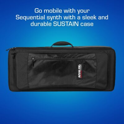 ANALOG CASES Prophet Rev2 / Trigon-6 / Prophet 6 /OB6 Case – Custom-Fitted Padded SUSTAIN Travel Case with Backpack Straps
