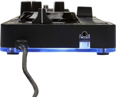 Hercules DJControl Starlight | Pocket USB DJ Controller with Serato DJ Lite, touch-sensitive jog wheels, built-in sound card and built-in light show (Renewed)
