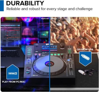 Gemini Sound MDJ-900 – Elite Multi-Media Player with Superior Playback, Responsive Controls, and Advanced DJ Tools
