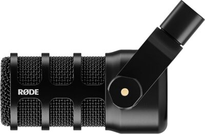 Rode PodMic USB Dynamic Broadcast Microphone Bundle with BOOMARM1 Desktop Boom Arm and 10-Foot XLR Cable — Cardioid USB-C Studio Mic with APHEX DSP for Podcasting, Streaming, Voice Over