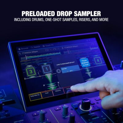 Denon DJ PRIME 4+ Standalone DJ Controller with Stem Separation on 4 Decks, Wi-Fi Streaming, Drop Sampler Mixer, 10.1 Touchscreen, Light Control