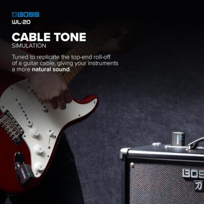 BOSS WL-20 | Compact Wireless Instrument System | Plug-and-Play Wireless System for Guitar, Bass and More | Lightning-Fast BOSS Technology | Built-in Cable Tone Simulation | Up to 50ft Range