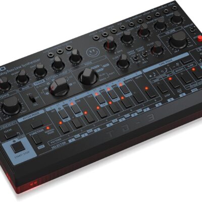 813sMIzpmRL. AC SL1500 Behringer TD-3-MO Modded Out Analog Bass Line Synthesizer with VCO, VCF and VCA – Black