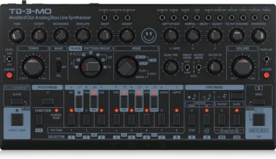 818isv9GHqL. AC SL1500 Behringer TD-3-MO Modded Out Analog Bass Line Synthesizer with VCO, VCF and VCA – Black