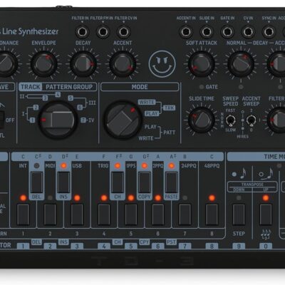818isv9GHqL. AC SL1500 Behringer TD-3-MO Modded Out Analog Bass Line Synthesizer with VCO, VCF and VCA – Black