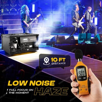 818r8GkltQL. AC SL1500 Moka Water-Based Hazer 1200W Silent Professional Haze Machine with DMX, Remote Control, Timer & Flight Case for DJ, Stage, Theater, Nightclub, Wedding, Church, Concert & Live Events (Hazer)