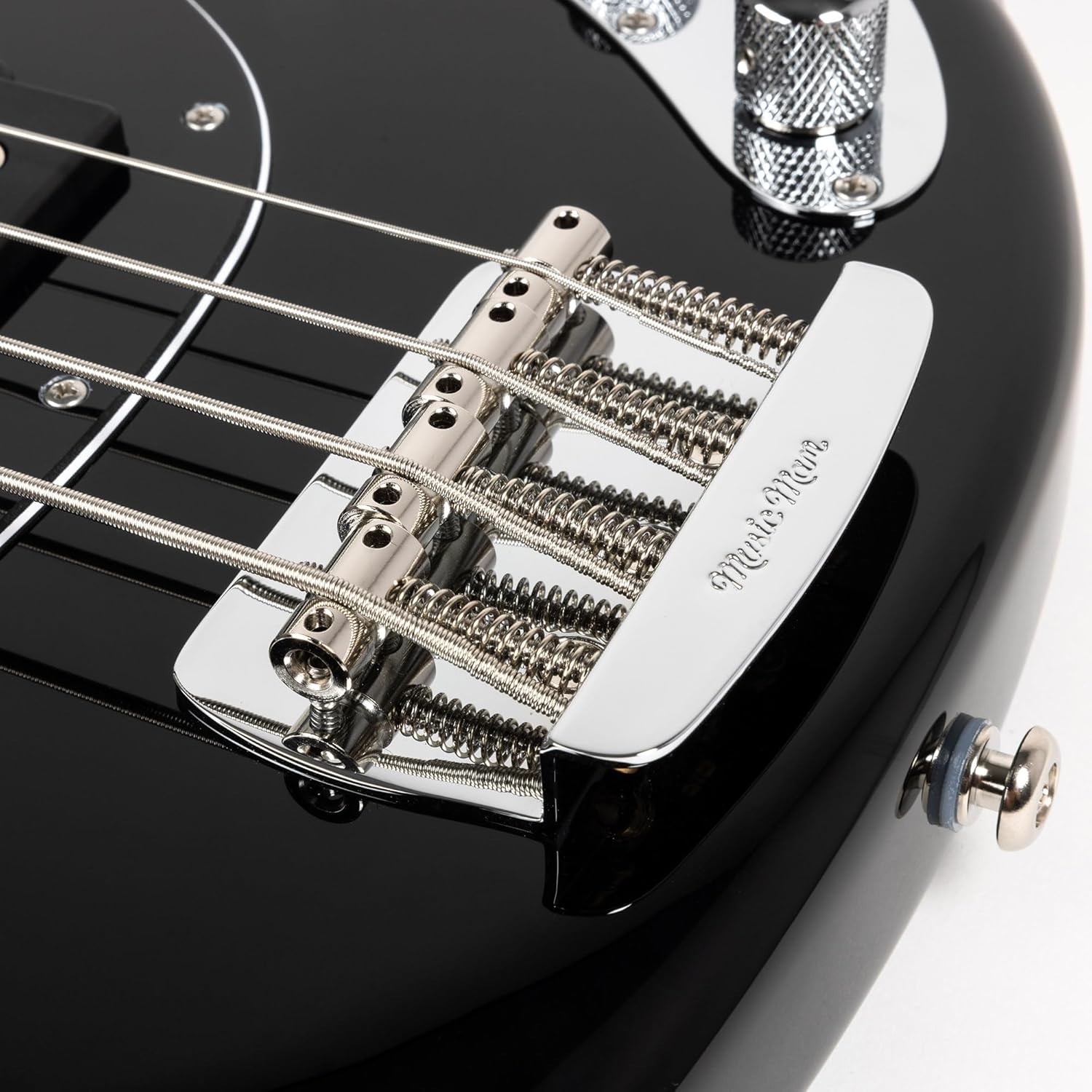 Ernie Ball Music Man StingRay Special Bass Guitar – Black with Maple Fingerboard