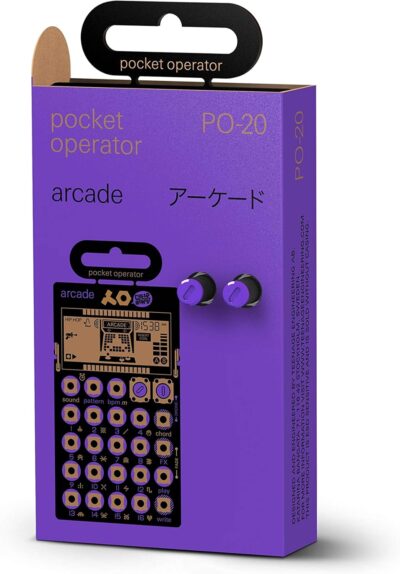 Teenage Engineering Pocket Operator PO-20 Arcade, Synthesizer and Sequencer, with Parameter Locks, Chord Control and Punch-in Effects