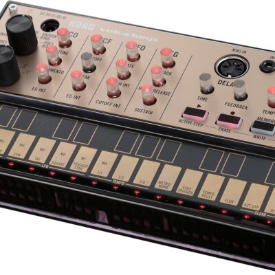 Korg Volca Keys Analogue Loop Synthesizer Polyphonic w/Simple-three Voice Analog and Self Tuning