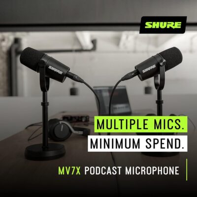 81D EzA8R L. AC SL1500 1781256594 2221 Shure MV7X XLR Dynamic Microphone for Podcasting, Streaming & Vocal Recording – Voice-Isolating Cardioid Mic with Broadcast-Style Design & All-Metal Construction, Black