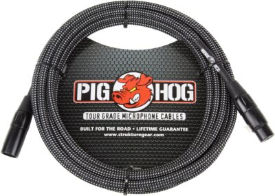 81Fpgtkwi3L. AC SL1500 Shure Beta 58A Supercardioid Vocal Microphone & Pig Hog Black & White Woven Mic Cable, 20ft XLR – Bundle