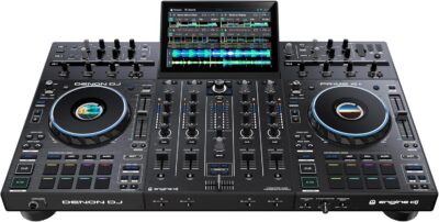 Denon DJ PRIME 4+ Standalone DJ Controller with Stem Separation on 4 Decks, Wi-Fi Streaming, Drop Sampler Mixer, 10.1 Touchscreen, Light Control