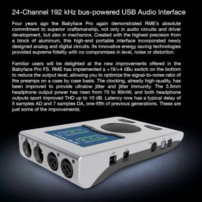 81GcWl7awAL. AC SL1500 1781098708 6589 RME Babyface Pro FS USB Audio Interface
