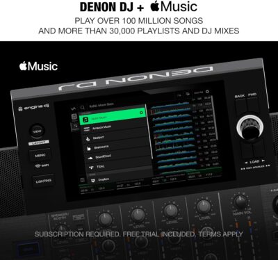81GksEPX SL. AC SL1500 Denon DJ SC LIVE 4 Standalone DJ Controller with Stem Separation on 4-Decks, Wi-Fi Streaming, Build-in Speakers, Serato DJ and Virtual DJ Compatible