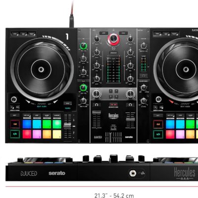 Hercules DJControl Inpulse 500: 2-deck USB DJ controller for Serato DJ and DJUCED (included)