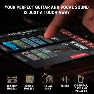 HeadRush Prime – Guitar and Vocal Multi Effects Pedal and Amp Modeling Processor with Amp Cloner, Antares Auto-Tune, WiFi, Touchscreen, Looper and Bluetooth