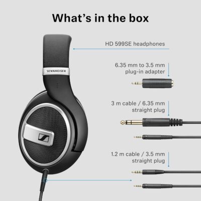 Sennheiser HD 599 – Open Headphones, Special Edition, Black, Wired