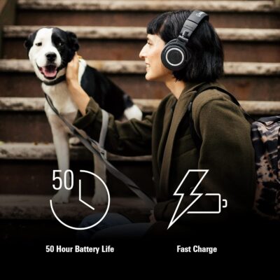 81O1J4Hn9L. AC SL1500 Audio-Technica ATH-M50XBT2 Wireless Headphones, Black