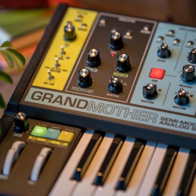 81UNpba304L. AC SL1500 1781143836 4647 MOOG Grandmother Semi-Modular Analog Keyboard Synthesizer with 32 Keys, Built-In Arpeggiator, Sequencer and Spring Reverb Tank