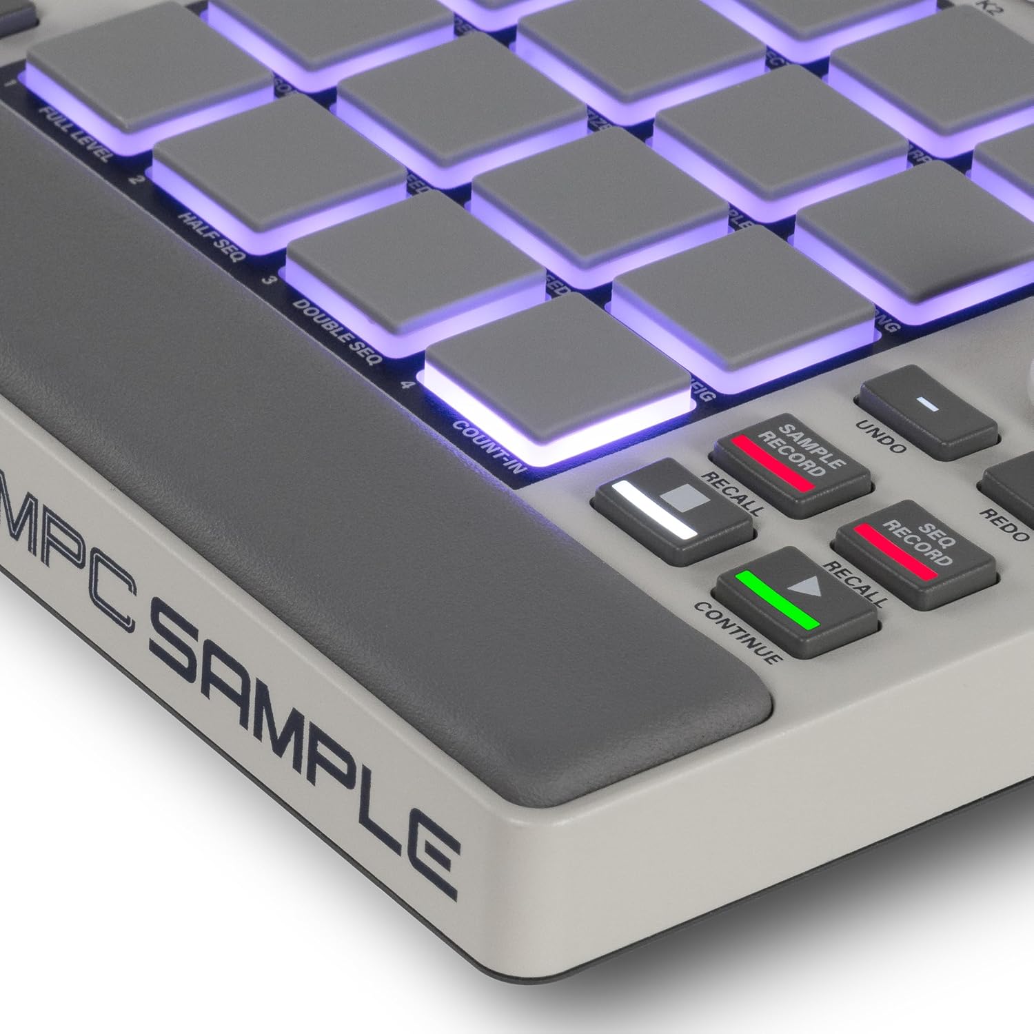 Akai Professional MPC Sample Standalone Portable Sampler, Sequencer and Effects Processor, with Rechargeable Battery, USB-C, Built-in Speaker and Microphone