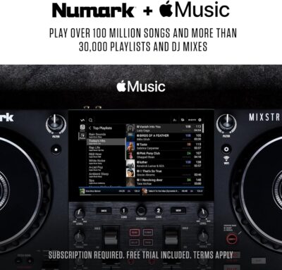 81WyB82Z8yL. AC SL1500 1781106721 6383 Numark Mixstream Pro+ DJ Controller with Stem Separation, 2 Decks, Wi-Fi Streaming, Mixer, 7 Touchscreen, Speakers, works with Serato and Virtual DJ