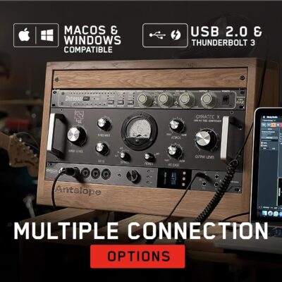 Antelope Audio Orion Studio Synergy Core Professional Digital Audio Interface w/ 12 Preamps & 50 Real-Time Plugins — Thunderbolt 3 Music Recording Studio Interface w/DSP Processing for Mac/Windows