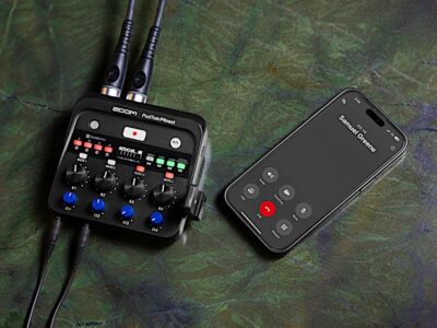 81ax1lBlmVL. AC SL1500 Zoom PodTrak P4next Podcast Recorder, 4 Mic Inputs, 4 Headphone Outputs, Battery Powered, AI Noise Reduction, Sound Pads, Phone Input, USB Audio Interface