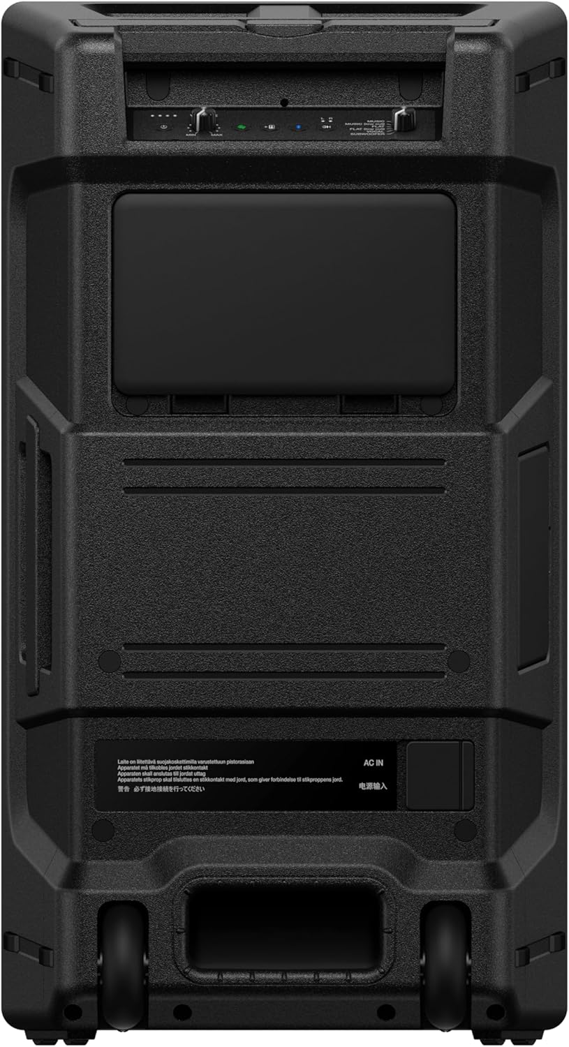 AlphaTheta Wave‑Eight Battery‑Powered Party Speaker for DJs & Performers – Portable Bluetooth Event Speaker with Ultra‑Low‑Latency Wireless Audio, High‑Output Sound, Built‑in Battery