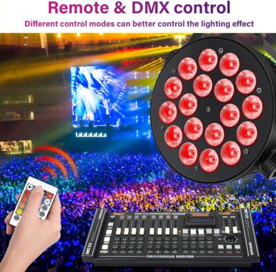 81cFUDY1qyL. AC SL1500 LED Par Lights DMX,90W RGBW 4IN1 LED Stage Par Lights Stage DJ Par Can Light Sound Activated Auto Play by Remote&DMX Control for Events Wedding Party DJ Stage Live Show 2 Pack