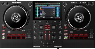 81dVF4p13EL. AC SL1500 1781106726 4364 Numark Mixstream Pro+ DJ Controller with Stem Separation, 2 Decks, Wi-Fi Streaming, Mixer, 7 Touchscreen, Speakers, works with Serato and Virtual DJ